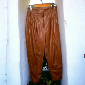 Babaton faux leather  trouser pant 4